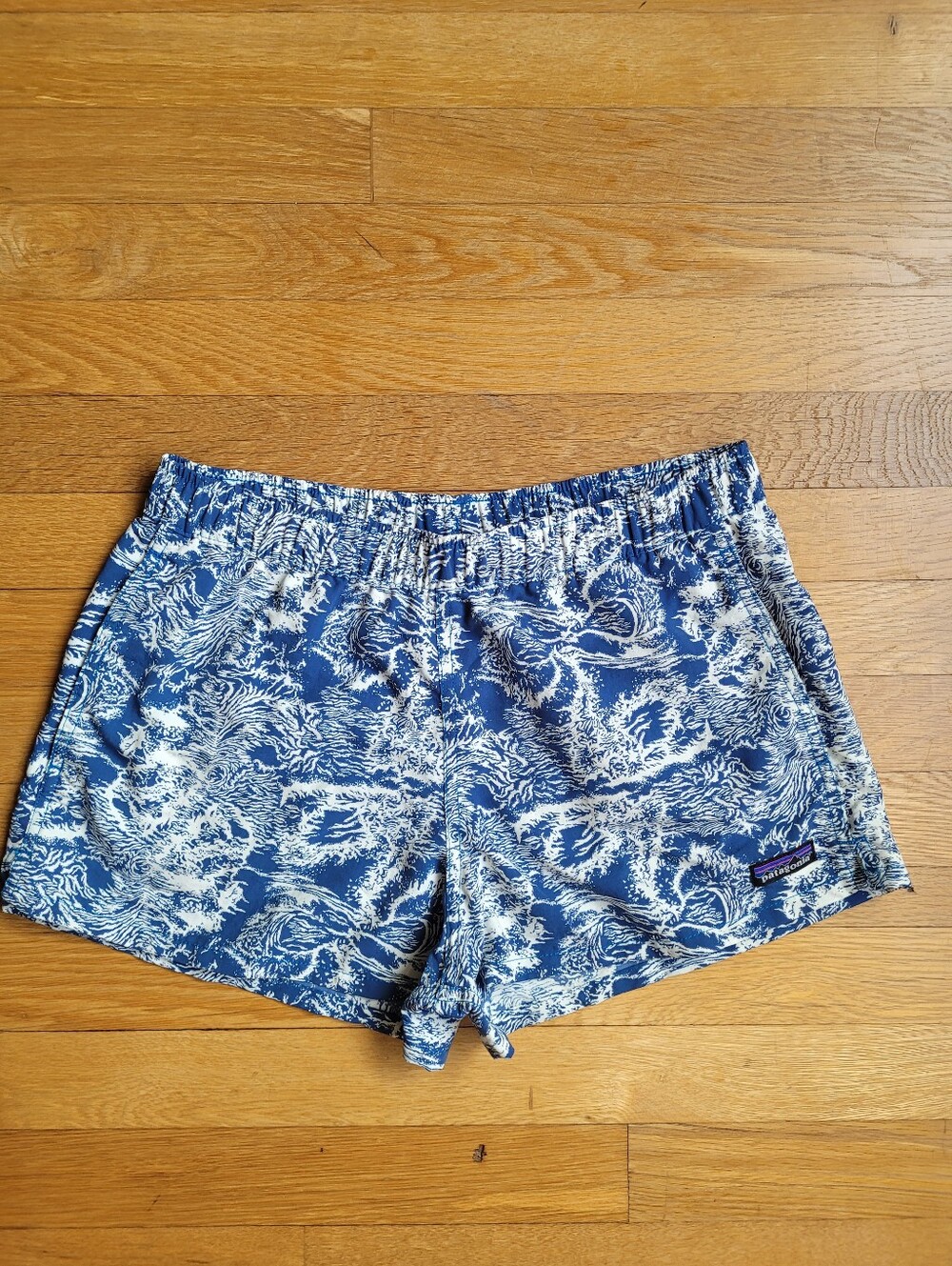 Patagonia Barely Baggies Shorts Crash Endless Blue
